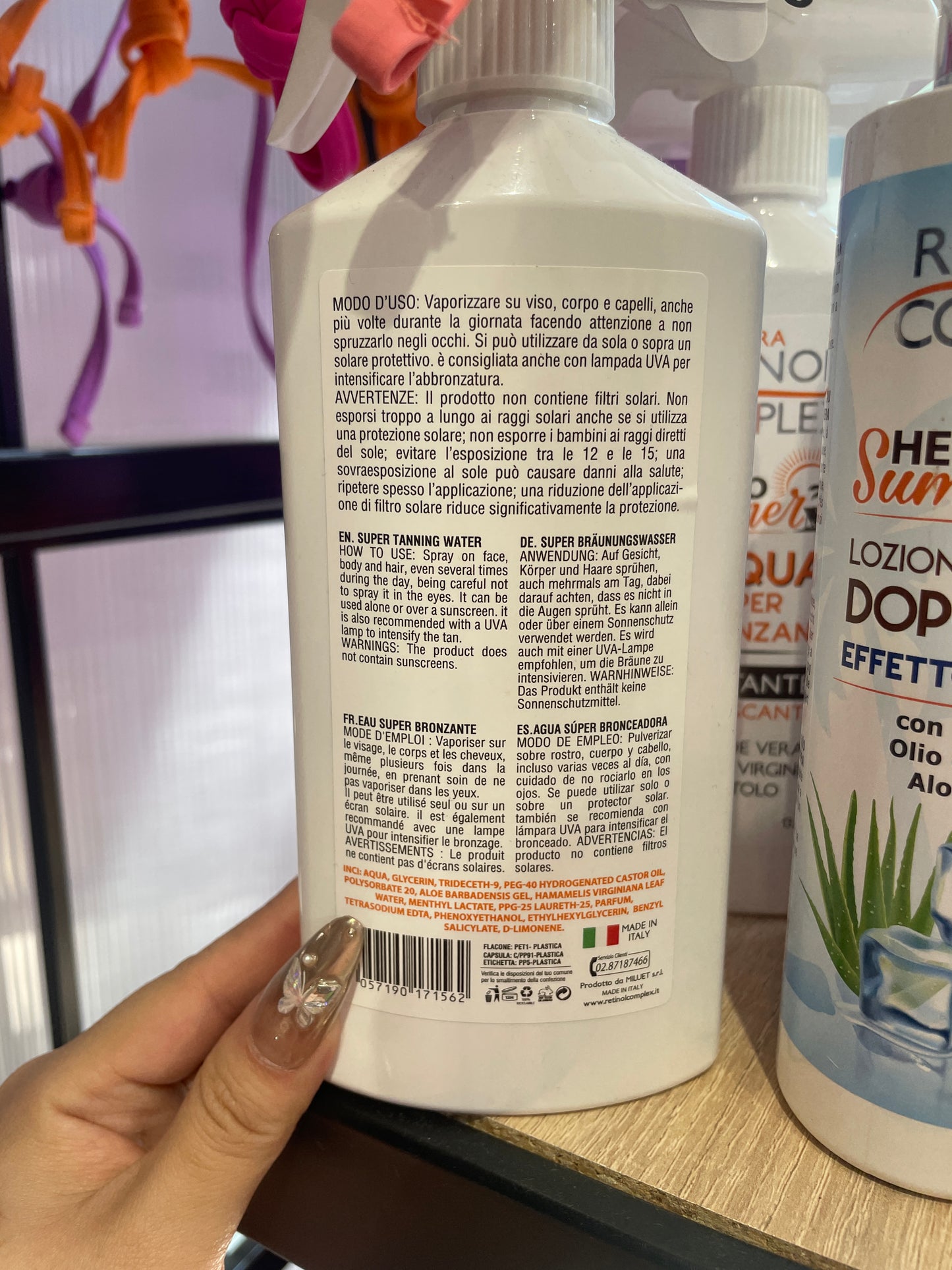 Spray bronceador