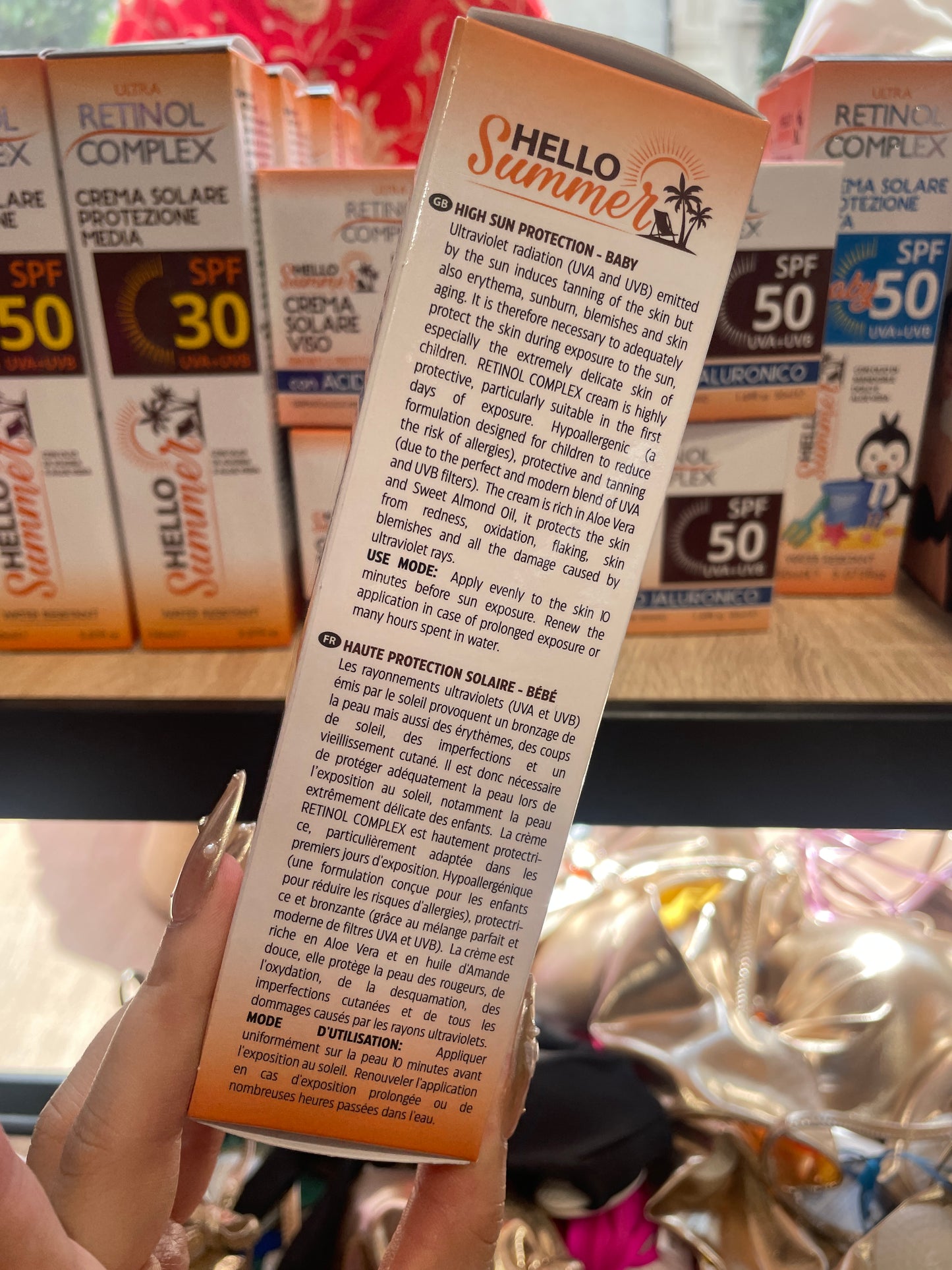 Crema solare protección solar