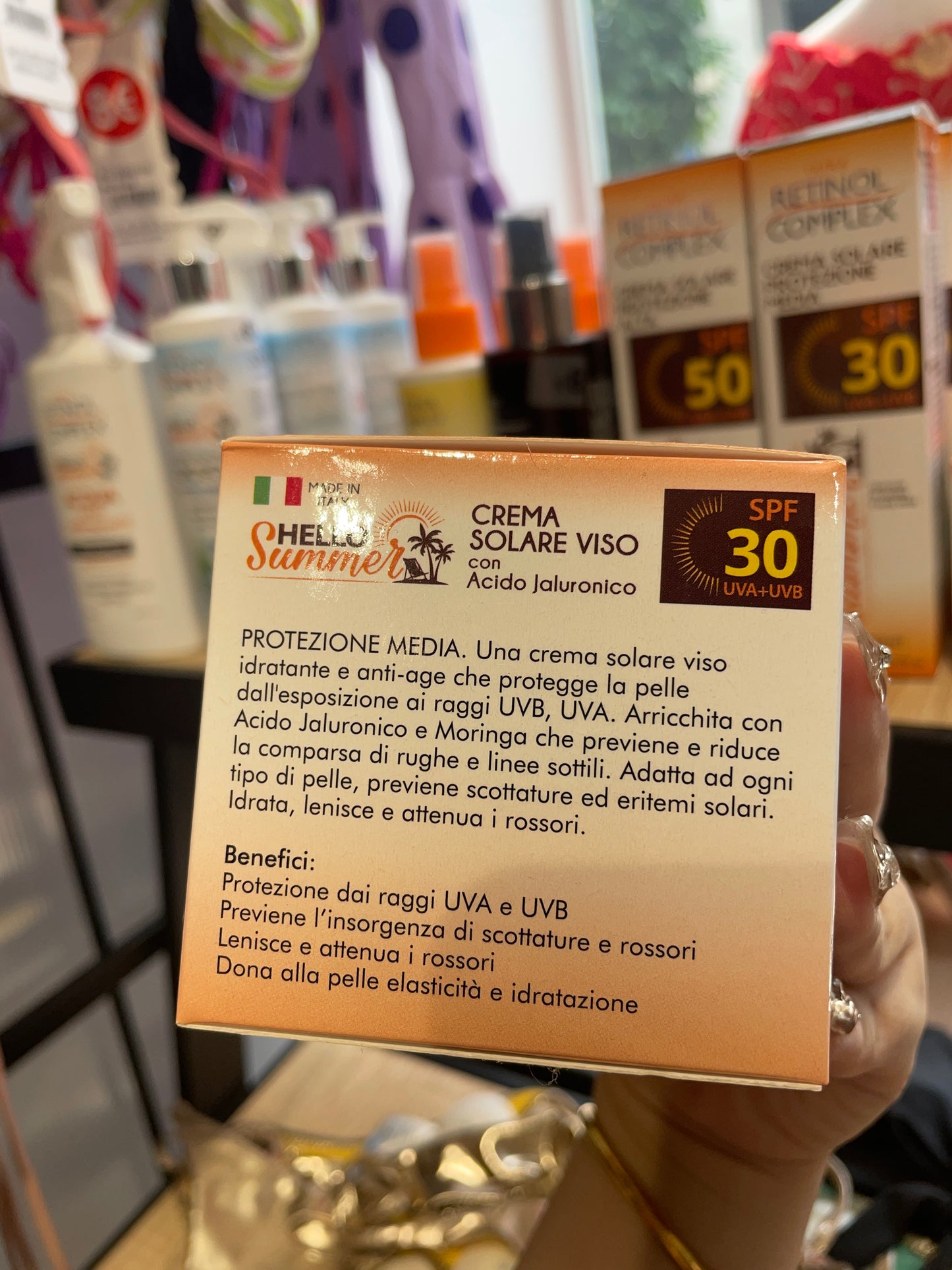 Crema facial protección solar