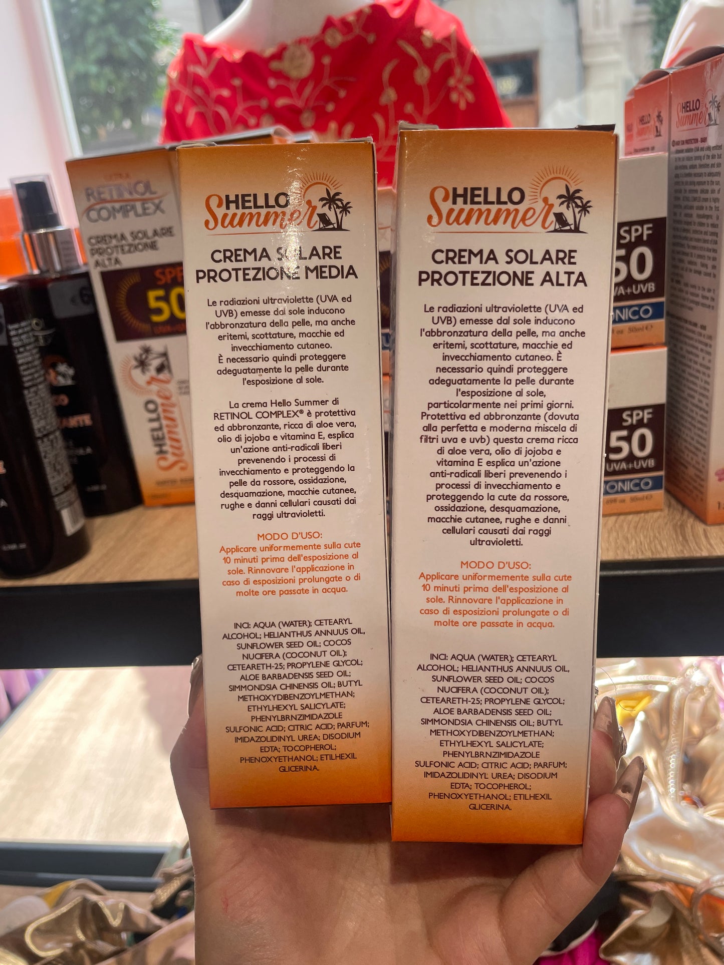 Crema solare protección solar