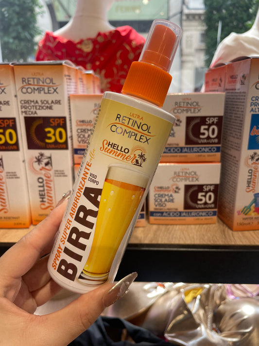 Spray súper bronceador cerveza 🍻