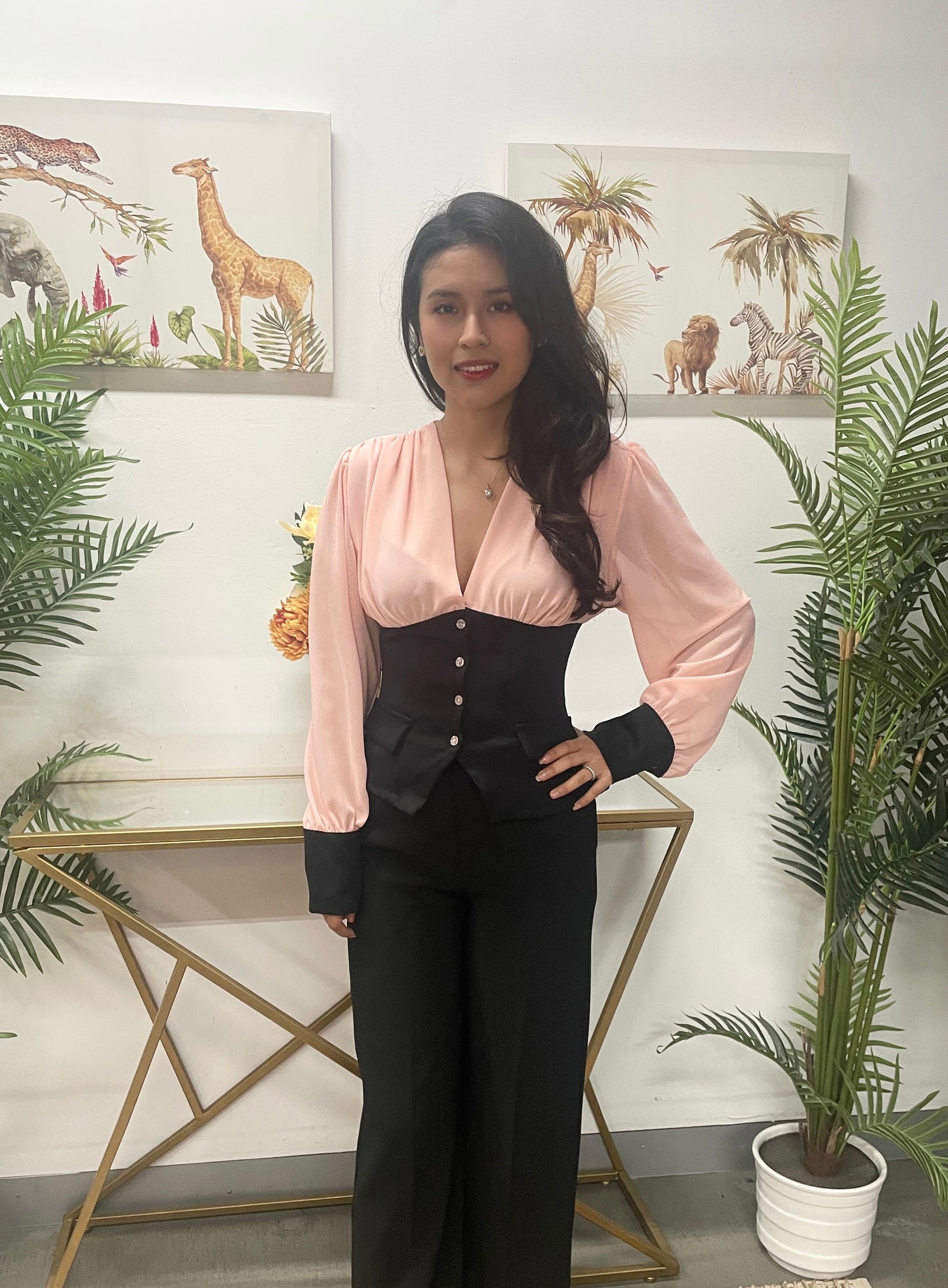 Blusa con corpiño