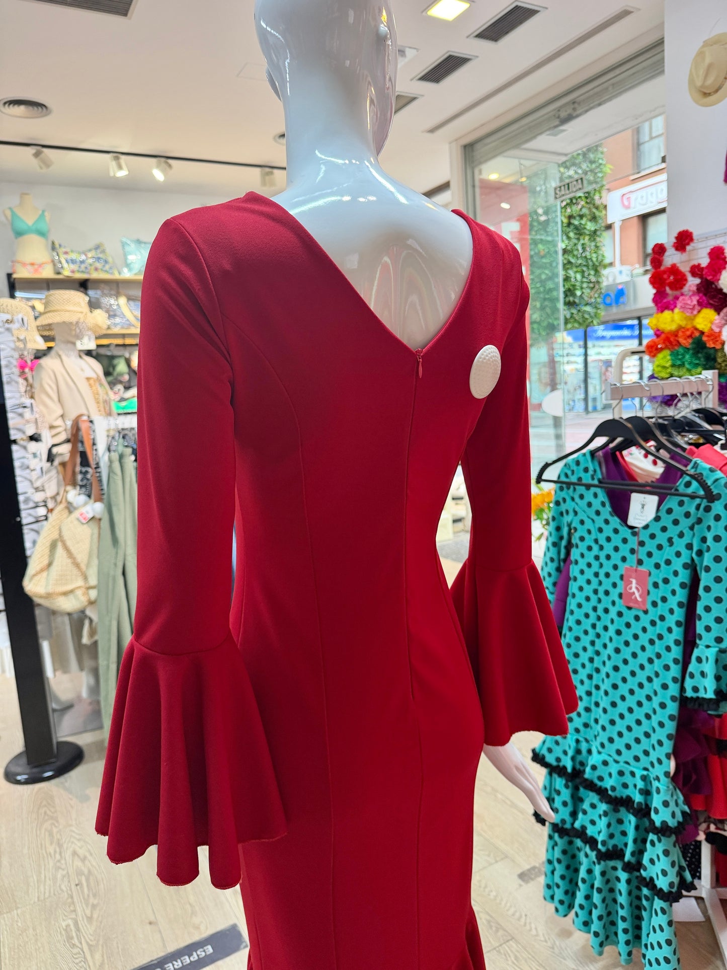 TRAJE FLAMENCA ROJA XS