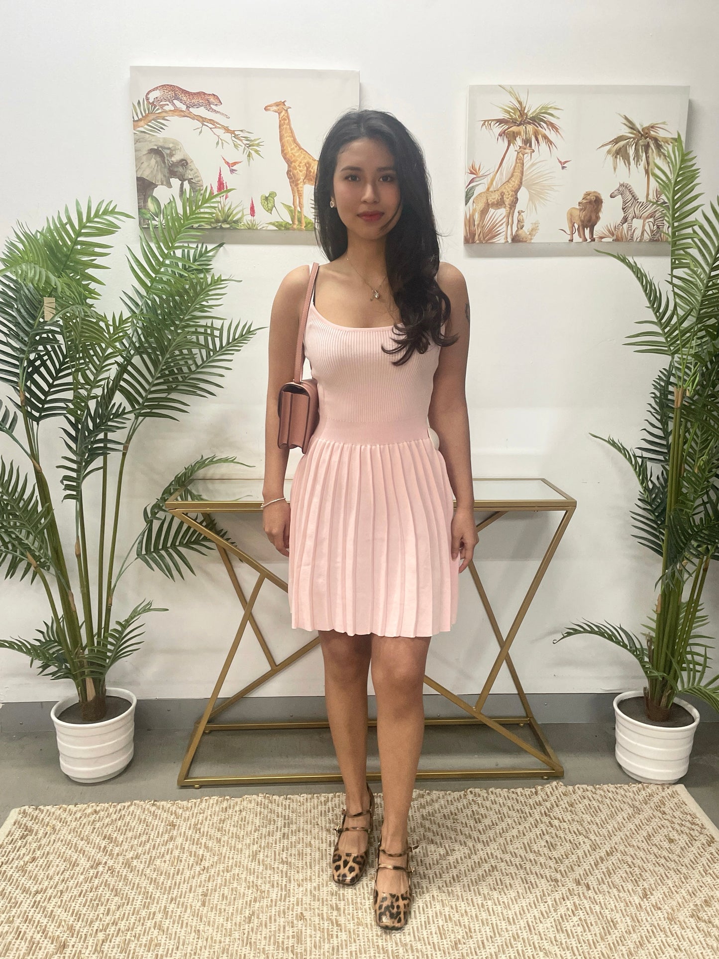 Vestido punto corto tirentes