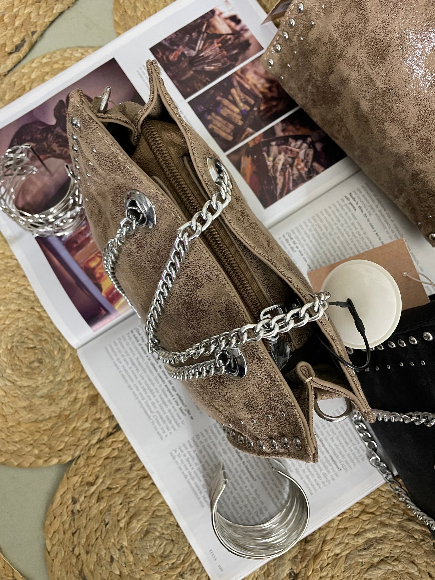 🎀BOLSO CADENA PLATEADA🎀