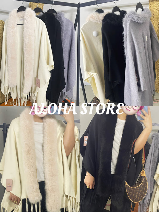 🎀PONCHO PUNTO PELO CUELLO 🎀