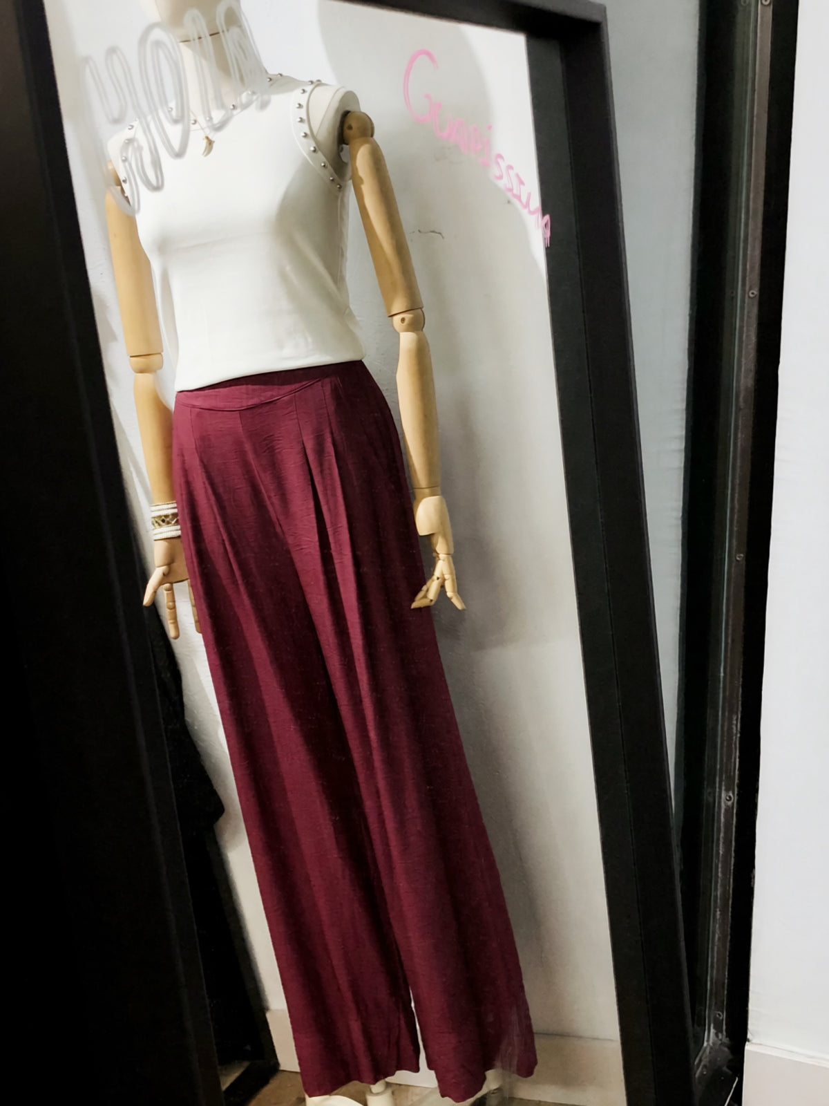 💕NEW Pantalón tela pata ancha 💕