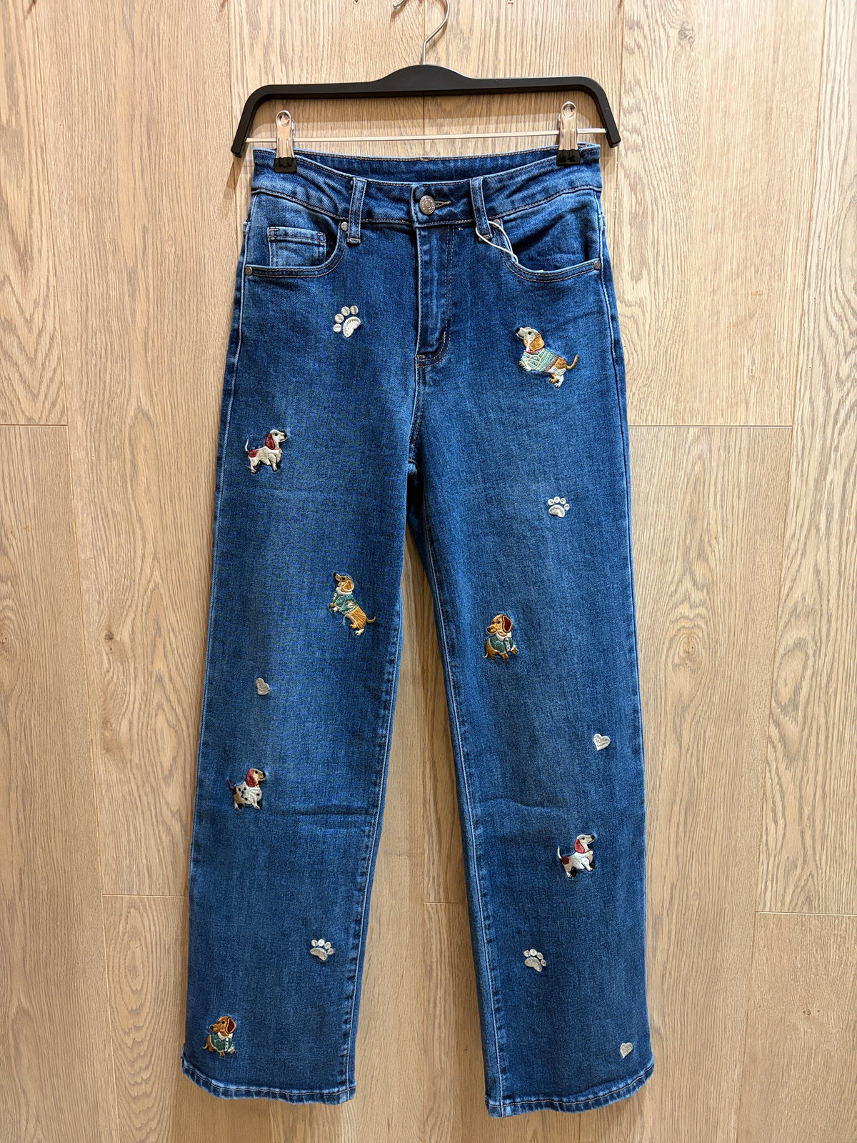 Pantalón vaquero perro salchicha