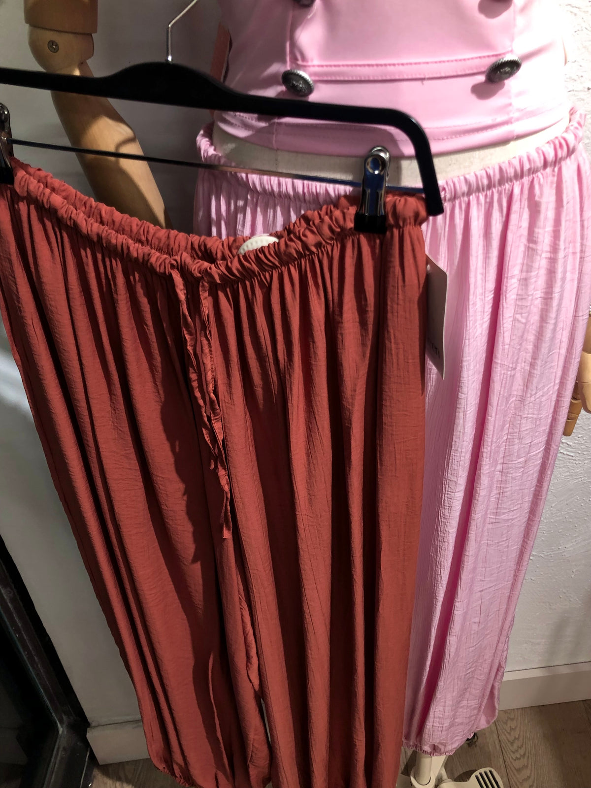 💕Pantalón bombacho, tela bambú💕