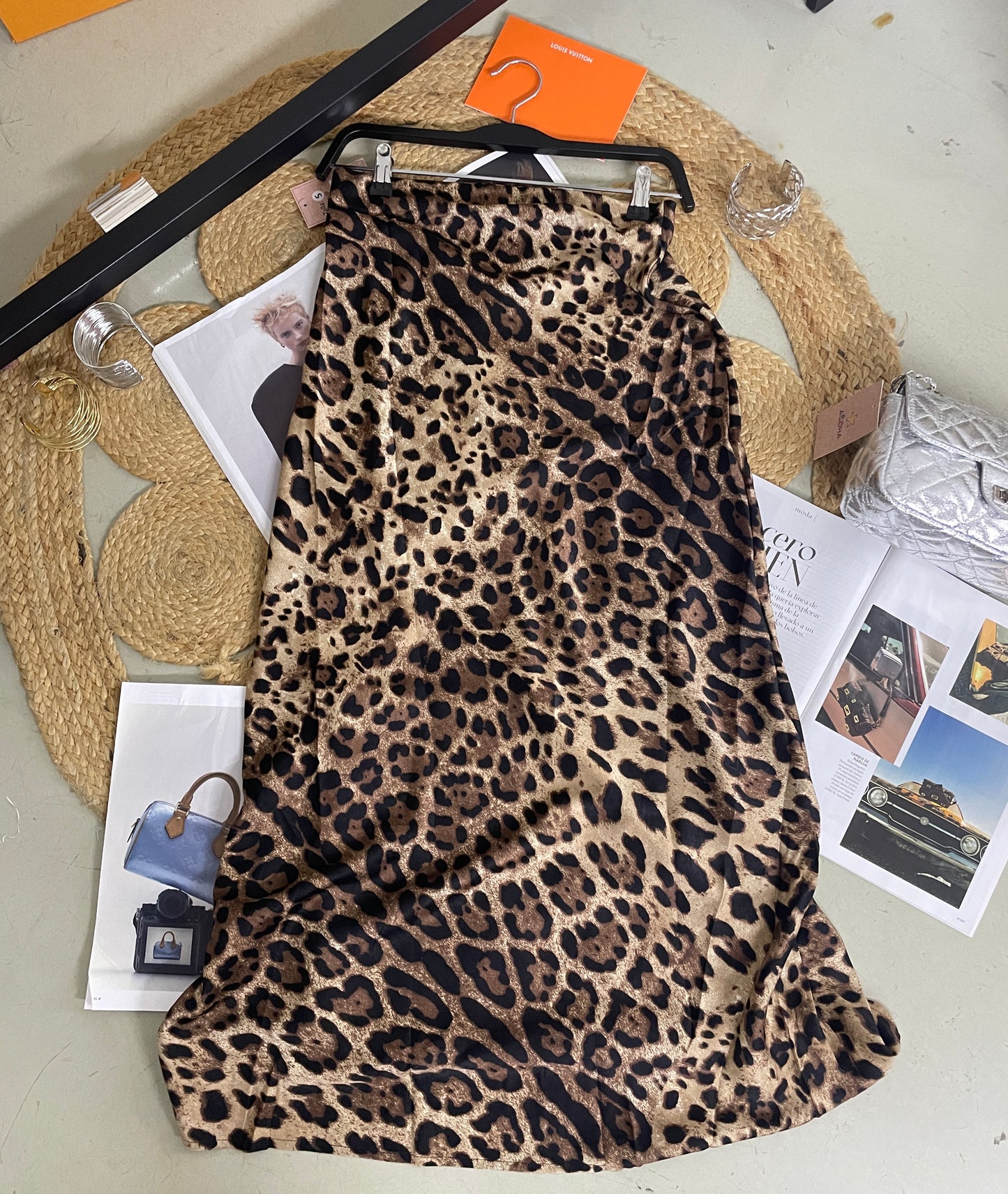 🎀Falta larga midi leopardo 🐆