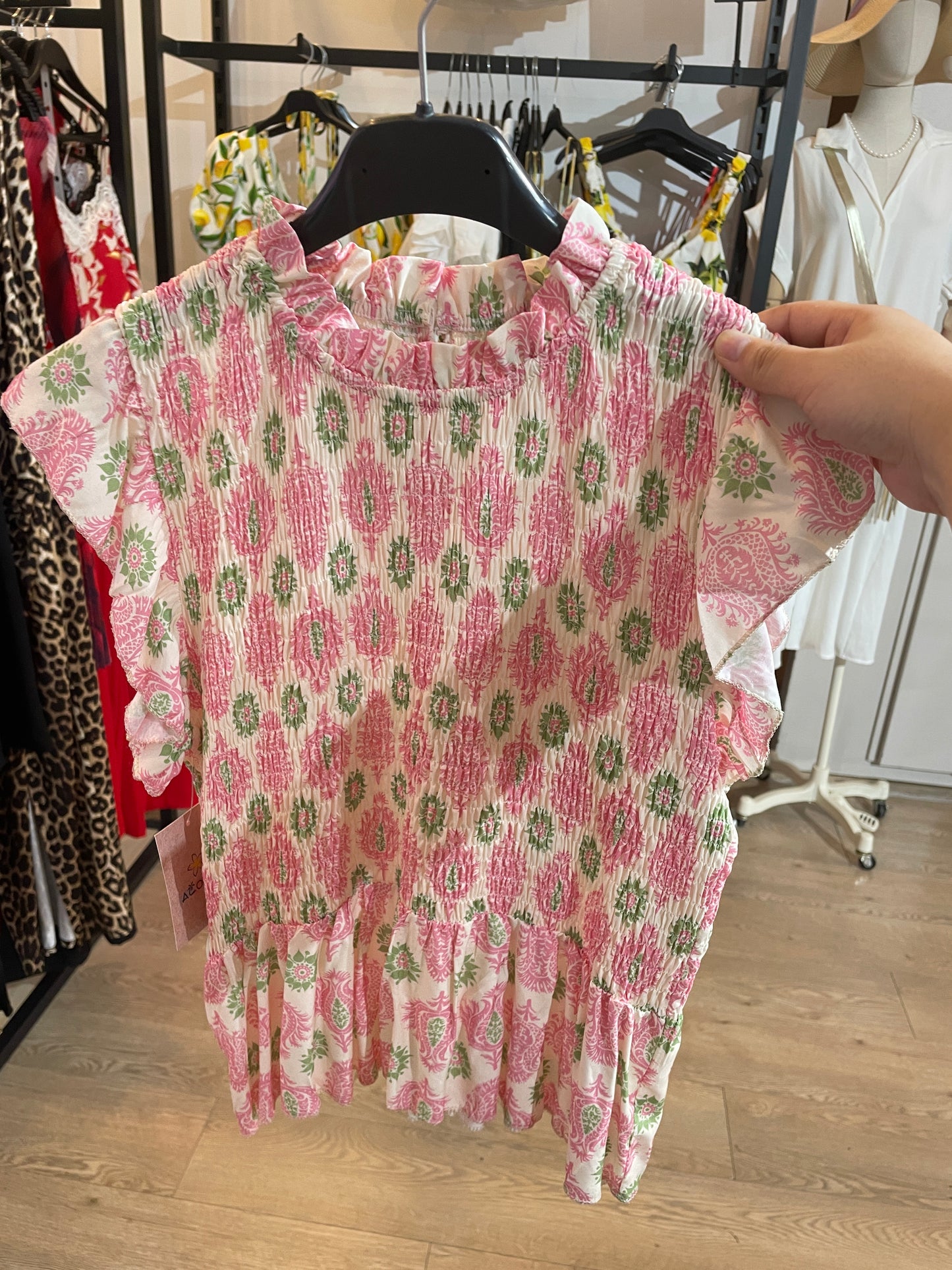 BLUSA ROSA ELÁSTICA
