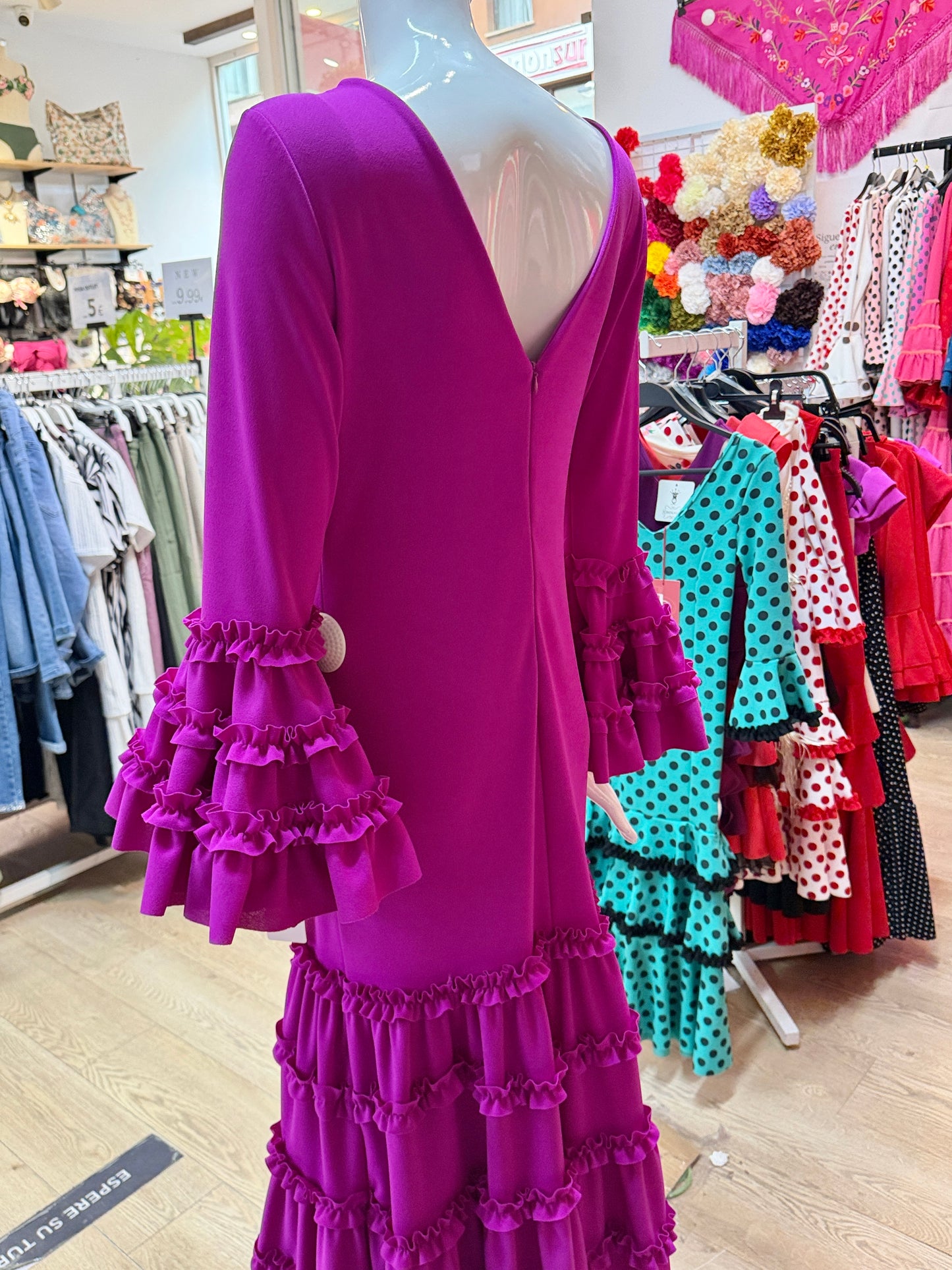 Traje flamenca Magenta canastero M