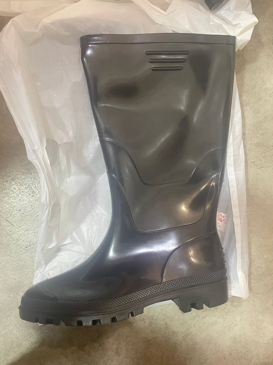 BOTAS DE AGUA NEGRO BRILLO HOMBRE