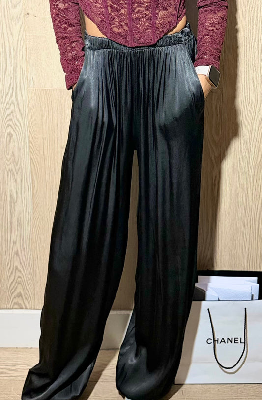 Pantalon bombacho brillo
