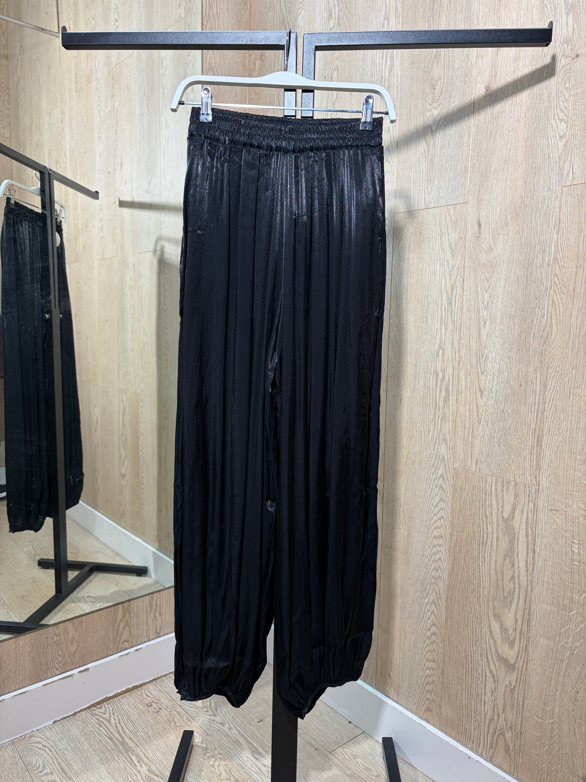 Pantalon bombacho brillo