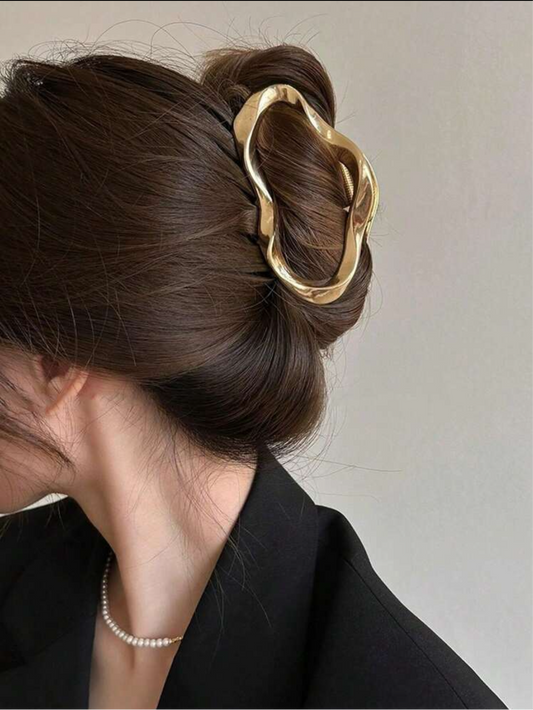 Pinza para pelo metalizado