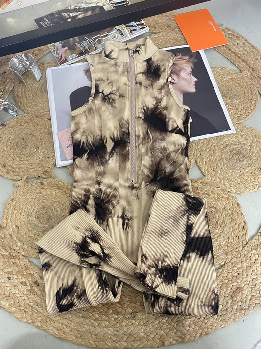 🎀Mono tie dye tirantes anchos con cremallera🎀