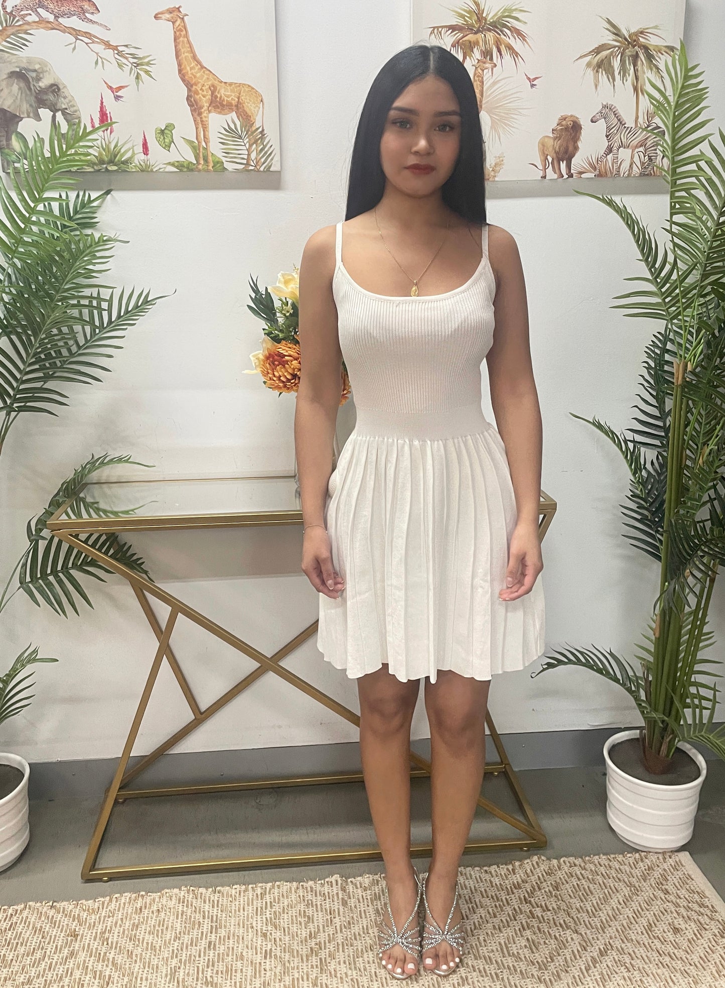 Vestido punto corto tirentes