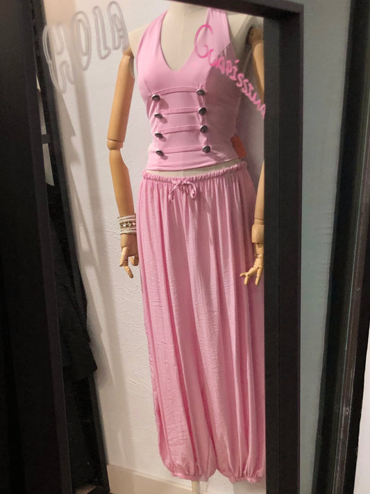 💕Pantalón bombacho, tela bambú💕