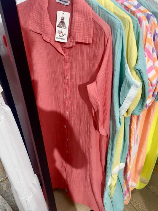 Vestido camisero con botones